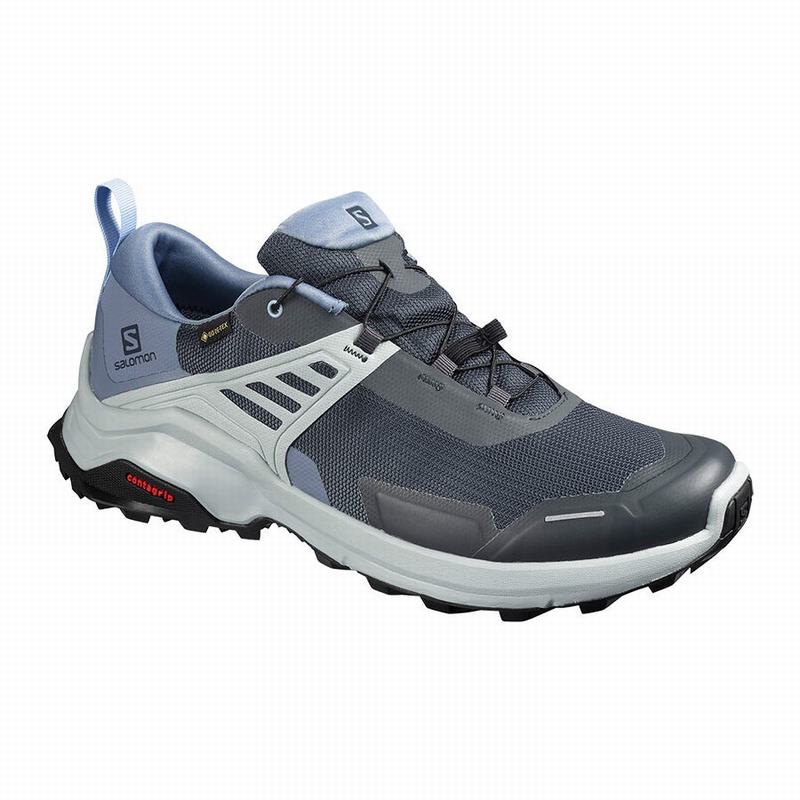 Chaussures De Randonnée Salomon Homme Grise / Bleu - Salomon X RAISE GORE-TEX - France (4950-AJOCW)